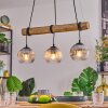 Koyoto Suspension, Boule lumineuse, Suspension Écru, Noir, 3 lumières