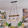 Koyoto Suspension, Boule lumineuse, Suspension Écru, Noir, 3 lumières