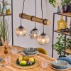 Koyoto Suspension, Boule lumineuse, Suspension Écru, Noir, 3 lumières