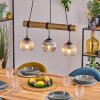 Koyoto Suspension, Boule lumineuse, Suspension Écru, Noir, 3 lumières