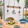 Koyoto Suspension, Boule lumineuse, Suspension Écru, Noir, 3 lumières