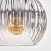 Koyoto Suspension, Boule lumineuse, Suspension Écru, Noir, 3 lumières