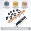 Koyoto Suspension, Boule lumineuse, Suspension Écru, Noir, 3 lumières
