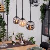 Gastor Suspension, Boule lumineuse, Suspension Ambre, Fumé, 3 lumières