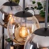 Gastor Suspension, Boule lumineuse, Suspension Ambre, Fumé, 3 lumières