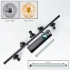 Gastor Plafonnier, Boule lumineuse Ambre, Fumé, 5 lumières