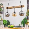 Koyoto Suspension, Boule lumineuse, Suspension Écru, Noir, 3 lumières