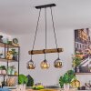 Koyoto Suspension, Boule lumineuse, Suspension Écru, Noir, 3 lumières