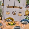 Koyoto Suspension, Boule lumineuse, Suspension Écru, Noir, 3 lumières