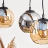 Koyoto Suspension, Boule lumineuse, Suspension Écru, Noir, 3 lumières