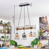 Koyoto Suspension, Boule lumineuse, Suspension Écru, Noir, 3 lumières