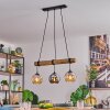 Koyoto Suspension, Boule lumineuse, Suspension Écru, Noir, 3 lumières