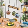 Koyoto Suspension, Boule lumineuse, Suspension Écru, Noir, 3 lumières
