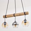 Koyoto Suspension, Boule lumineuse, Suspension Écru, Noir, 3 lumières