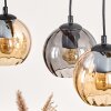 Koyoto Suspension, Boule lumineuse, Suspension Écru, Noir, 3 lumières