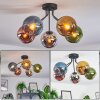 Koyoto Plafonnier, Boule lumineuse 52 cm Bleu, Chrome, Or, Vert, Cuivré, Fumé, 5 lumières