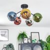 Koyoto Plafonnier, Boule lumineuse 52 cm Bleu, Chrome, Or, Vert, Cuivré, Fumé, 5 lumières