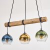 Koyoto Suspension, Boule lumineuse, Suspension Écru, Noir, 3 lumières
