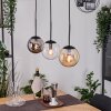 Gastor Suspension, Boule lumineuse, Suspension Ambre, Clair, Fumé, 3 lumières