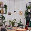 Gastor Suspension, Boule lumineuse, Suspension Ambre, Clair, Fumé, 3 lumières