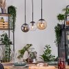 Gastor Suspension, Boule lumineuse, Suspension Ambre, Clair, Fumé, 3 lumières