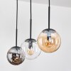 Gastor Suspension, Boule lumineuse, Suspension Ambre, Clair, Fumé, 3 lumières