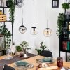 Gastor Suspension, Boule lumineuse, Suspension Ambre, Clair, Fumé, 3 lumières