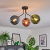 Gastor Plafonnier, Boule lumineuse Bleu, Vert, Cuivré, 3 lumières