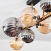 Chehalis Plafonnier, Boule lumineuse Or, Noir, 10 lumières
