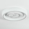 Rarel Plafonnier LED Argenté, Blanc, 1 lumière