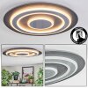 Lidor Plafonnier LED Noir, 1 lumière
