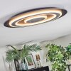 Lidor Plafonnier LED Noir, 1 lumière