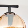 Koyoto Plafonnier, Boule lumineuse Ambre, Fumé, 2 lumières