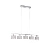 Suspension WOFI CIARA Chrome, 5 lumières