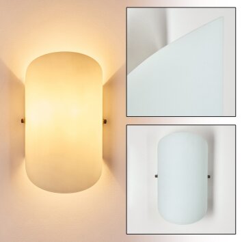 Applique murale Teramo Blanc, 1 lumière