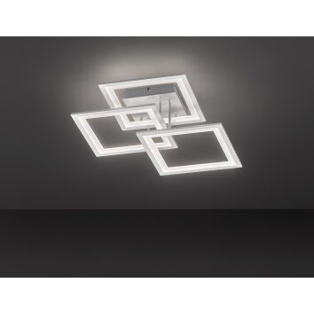Plafonnier Wofi MODESTO LED Argenté, 3 lumières