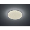Plafonnier Reality CHARA LED Blanc, 1 lumière, Télécommandes, Changeur de couleurs