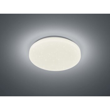 Plafonnier Reality CHARA LED Blanc, 1 lumière, Télécommandes, Changeur de couleurs