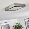 Plafonnier Finsrud LED Nickel mat, 1 lumière