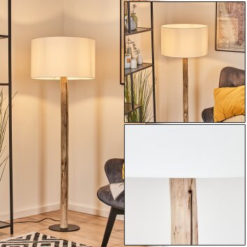 Flemming Lampadaire Écru, Noir, 1 lumière Flemming Lampadaire Écru, Noir, 1 lumière