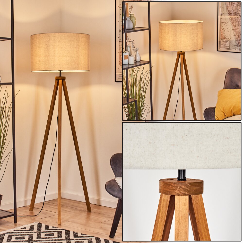 Flemming Lampadaire Écru, Noir, 1 lumière main product photo