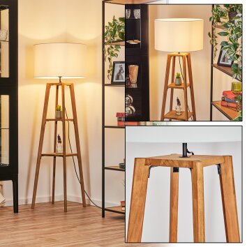 Flemming Lampadaire Écru, Noir, 1 lumière Flemming Lampadaire Écru, Noir, 1 lumière