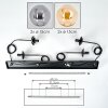 Gastor Suspension, Boule lumineuse, Suspension Ambre, Fumé, 4 lumières