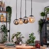 Gastor Suspension, Boule lumineuse, Suspension Ambre, Fumé, 4 lumières