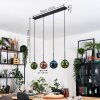 Gastor Suspension, Boule lumineuse, Suspension Bleu, Vert, Cuivré, 4 lumières