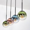 Gastor Suspension, Boule lumineuse, Suspension Bleu, Vert, Clair, Cuivré, 4 lumières