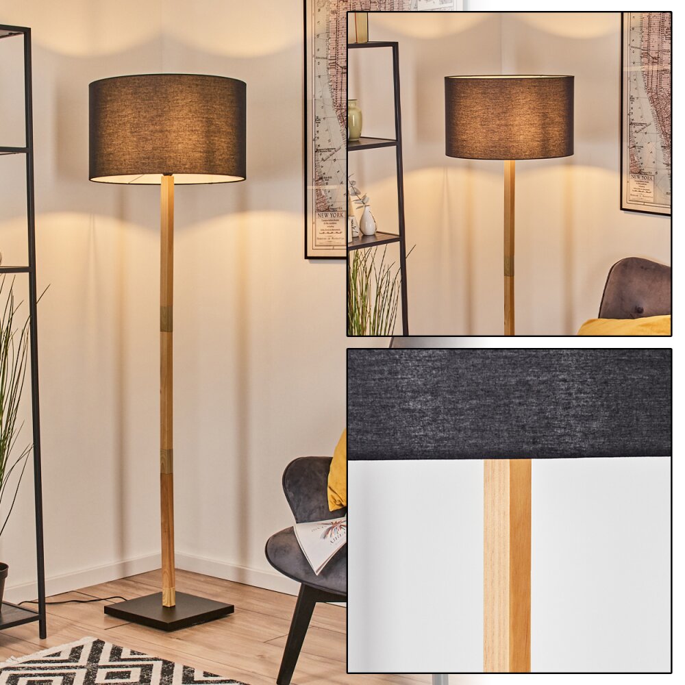 Flemming Lampadaire Écru, Noir, 1 lumière main product photo