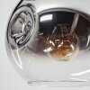 Ripoll Plafonnier, Boule lumineuse Chrome, Clair, Fumé, 6 lumières