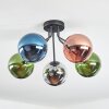 Gastor Plafonnier, Boule lumineuse 52 cm Bleu, Chrome, Vert, Cuivré, Fumé, 5 lumières Gastor Plafonnier, Boule lumineuse 52 cm Bleu, Chrome, Vert, Cuivré, Fumé, 5 lumières
