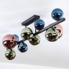 Chehalis Plafonnier, Boule lumineuse Bleu, Vert, Cuivré, 10 lumières